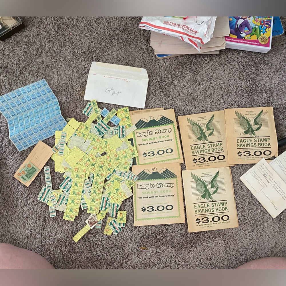 Eagle Stamp Saving Book Vintage